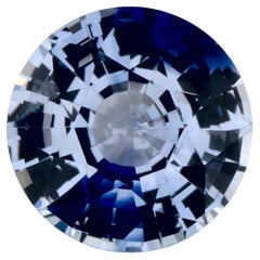 0.90 Ct Blue Sapphire Round Loose Gemstone