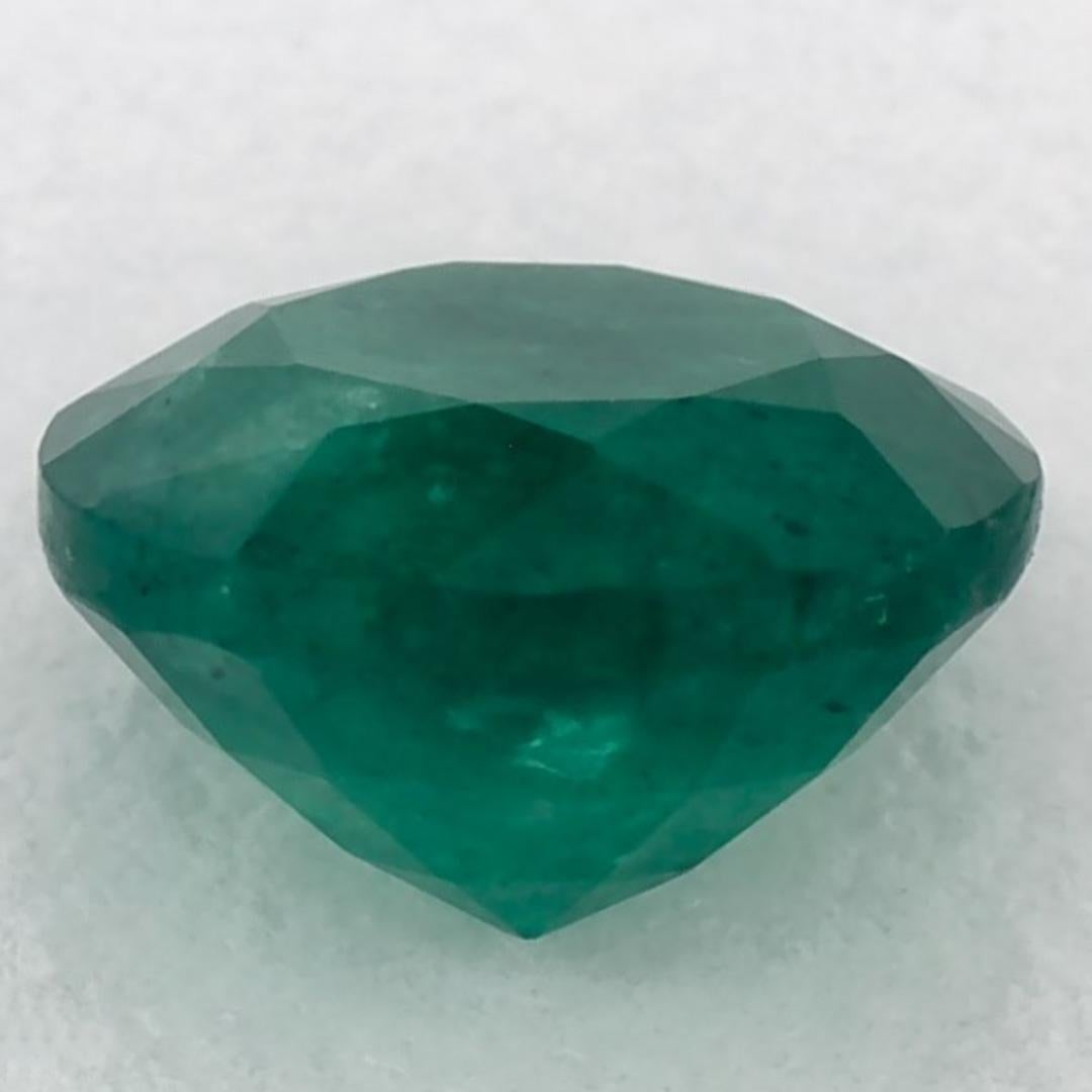 Gema suelta redonda esmeralda de 0.90 ct en Nuevo estado para la venta en Fort Lee, NJ