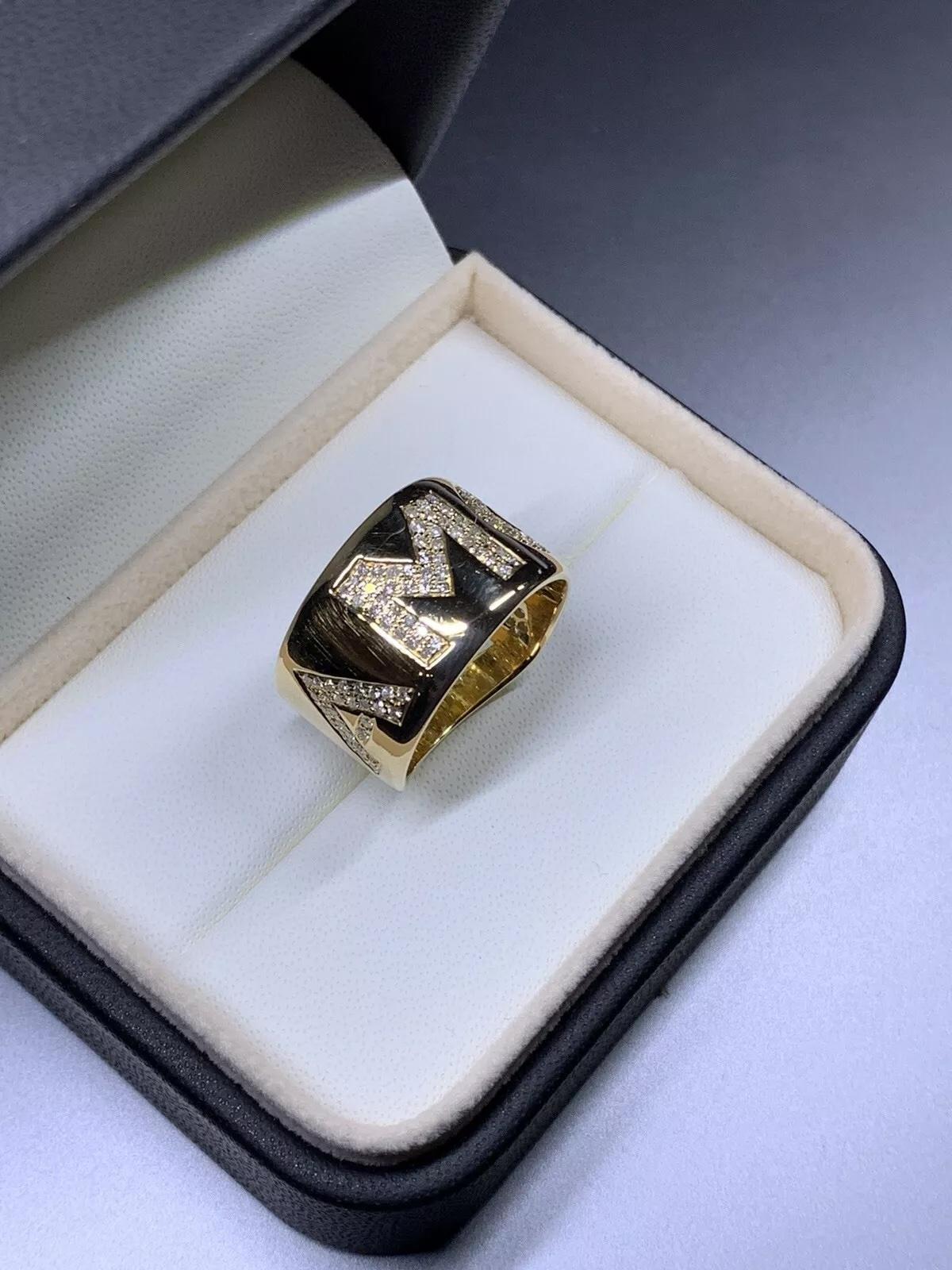 0,90ct AMORE Diamond Pasquale Bruni Bague à large bande en or jaune 18k. Excellent état - En vente à London, GB