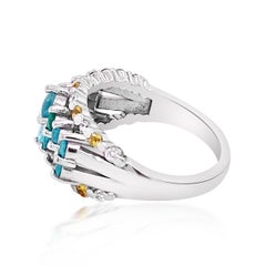 0.90ct Brazilian Natural Copper Bearing Paraiba Tourmaline 14K W/G Ring