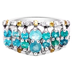 0.90ct Brazilian Natural Copper Bearing Paraiba Tourmaline 14K W/G Ring