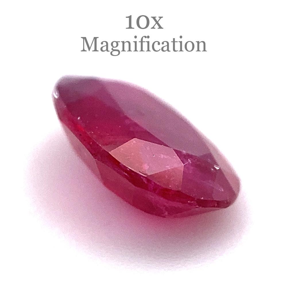 0.90ct Oval Red Ruby from Mozambique For Sale 9