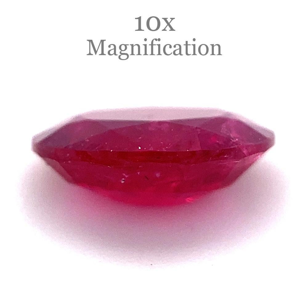 0.90ct Oval Red Ruby from Mozambique For Sale 10