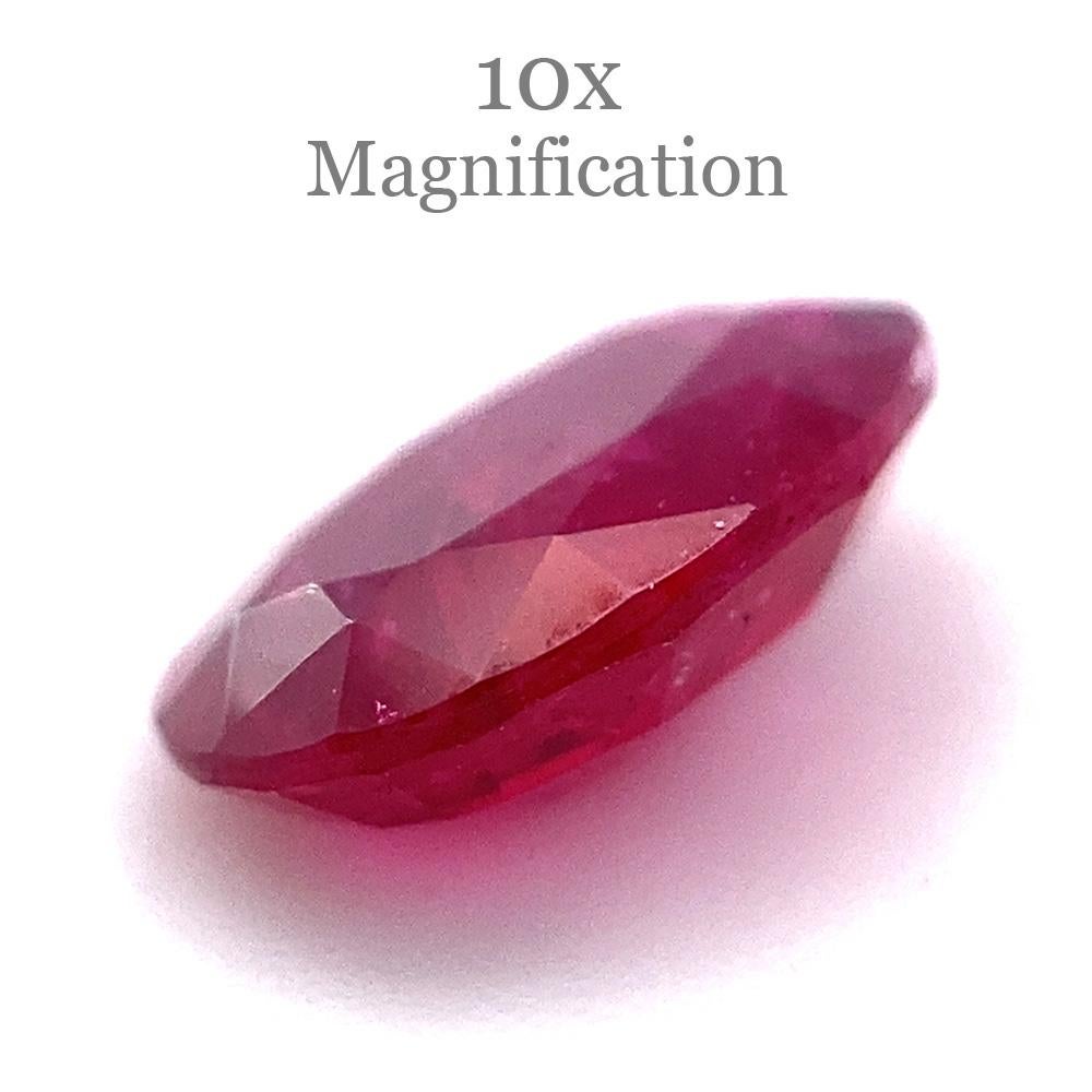 0.90ct Oval Red Ruby from Mozambique For Sale 11