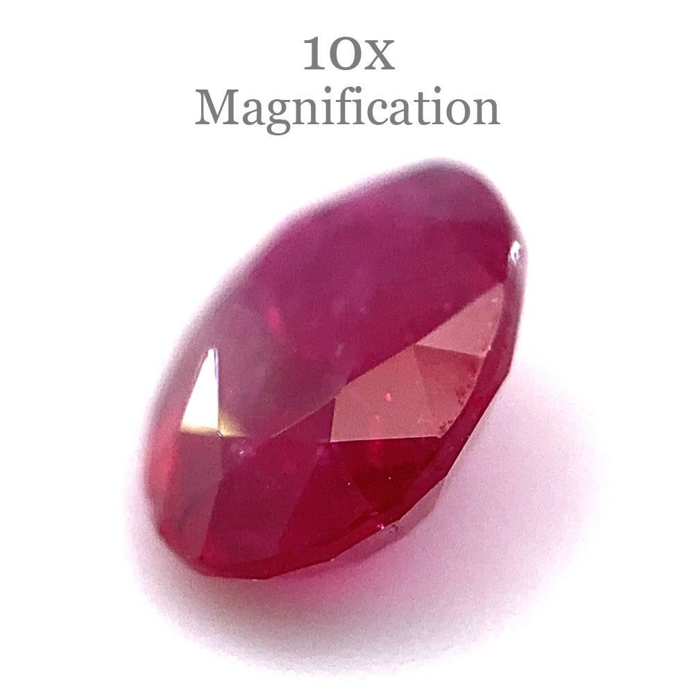 0.90ct Oval Red Ruby from Mozambique For Sale 12