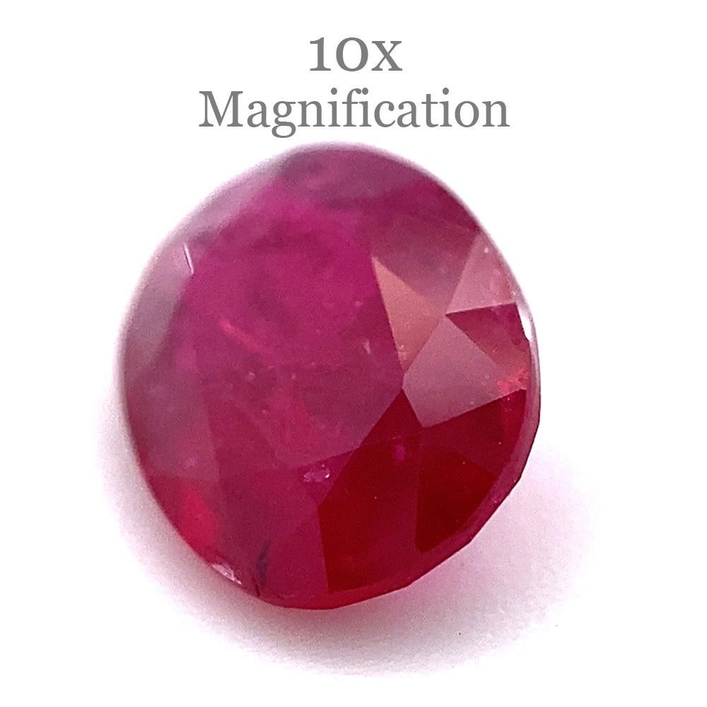 0.90ct Oval Red Ruby from Mozambique For Sale 13