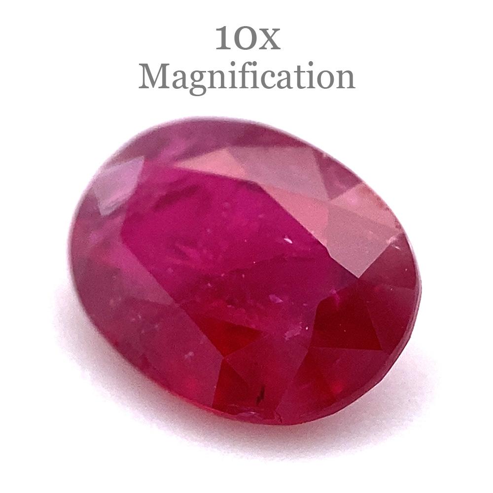 0.90ct Oval Red Ruby from Mozambique For Sale 15