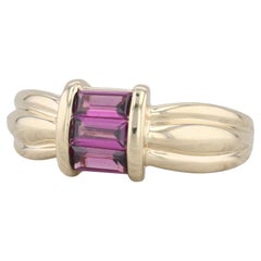 0.90ct Rhodolite Garnet Ring 14k Yellow Gold Size 7