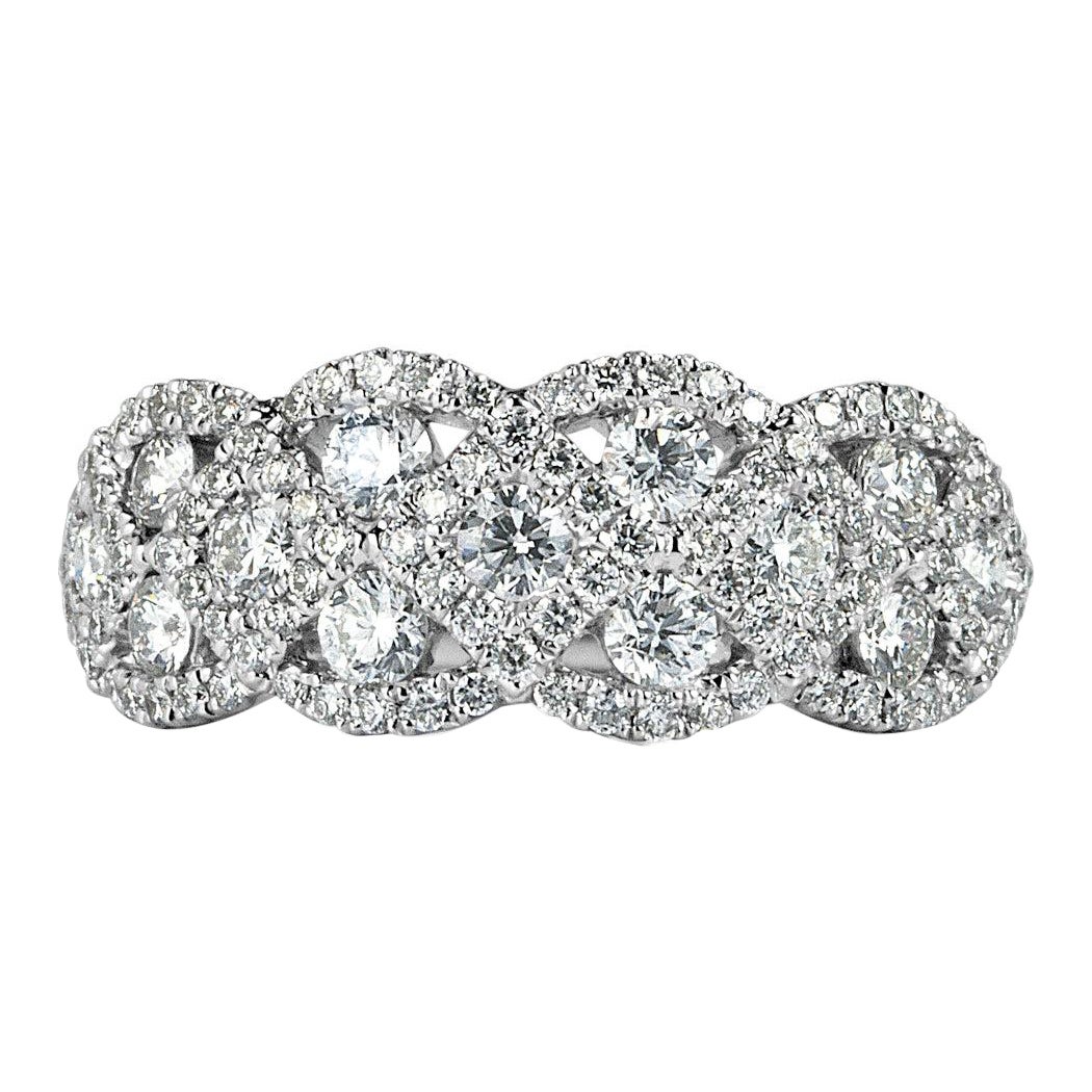 0.90ct Round Brilliant Cut Diamond Ring in 14k White Gold