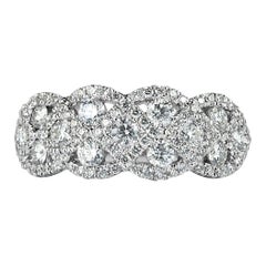 0.90ct Round Brilliant Cut Diamond Ring in 14k White Gold