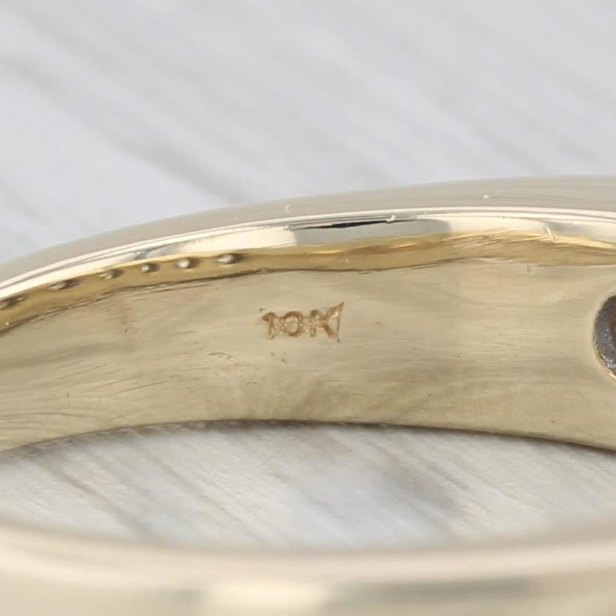 0.90ctw Diamante Canal Anillo Aniversario Boda Oro Amarillo 10k Talla 9.5 en Bueno estado para la venta en McLeansville, NC