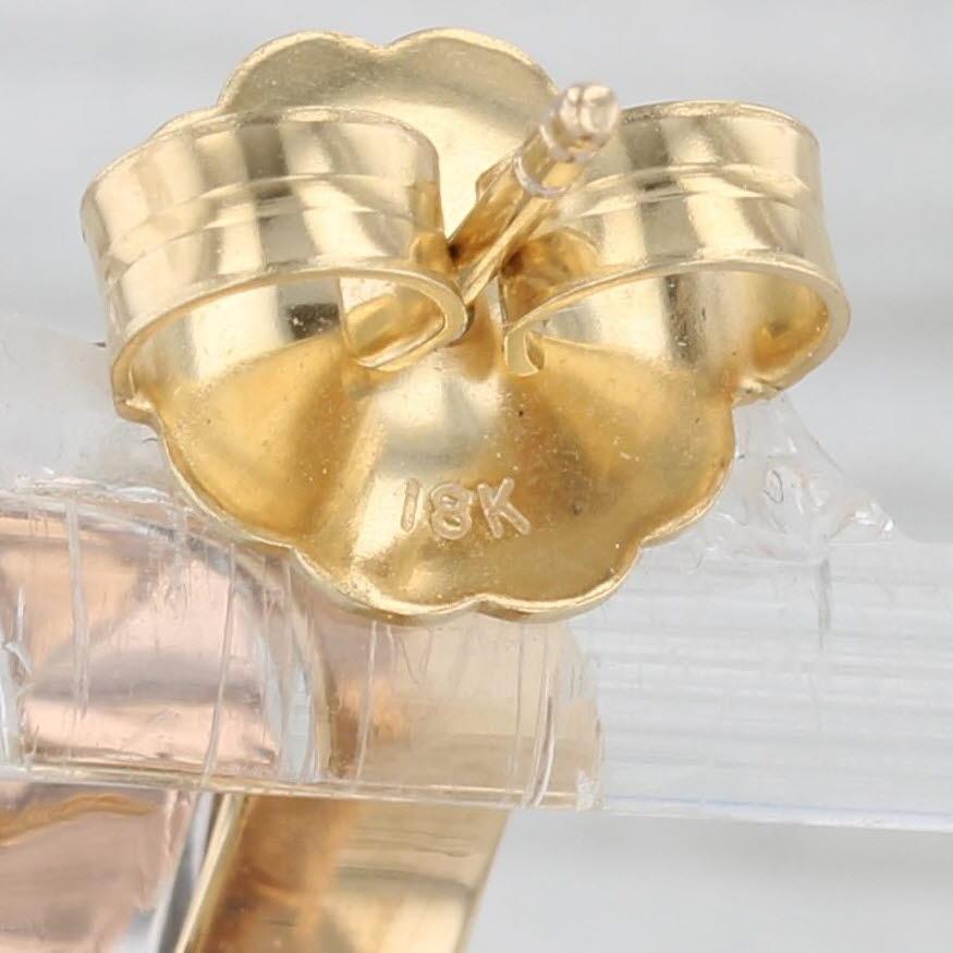 Créoles superposées en or jaune, blanc et rose 18 carats avec diamants de 0,90 carat Pour femmes en vente