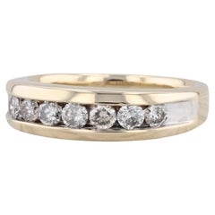 0.90ctw Diamond Men's Ring 10k Yellow Gold Size 11 Band