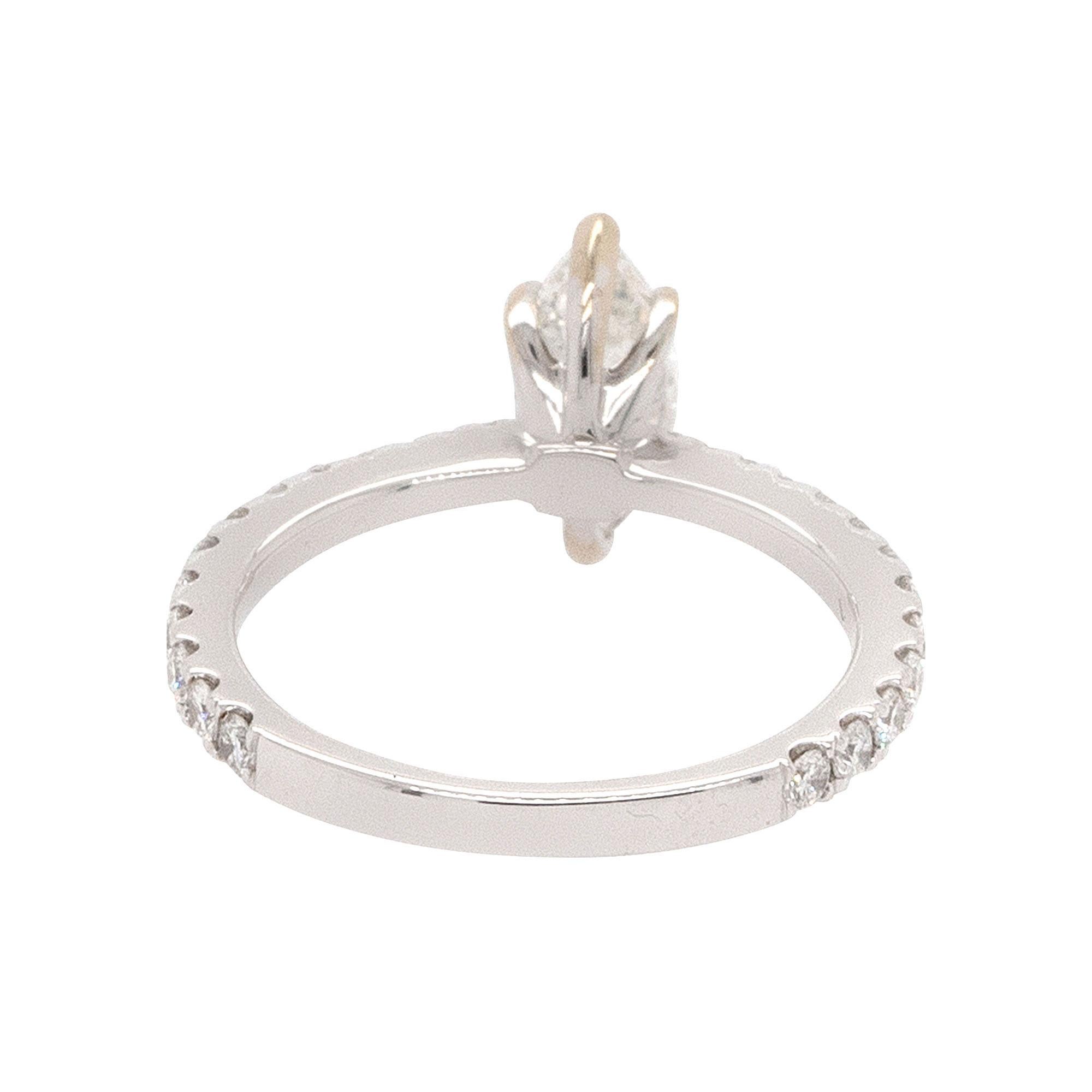 0.91 Carat Marquise Cut GIA Diamond Engagement Ring Neuf - En vente à Boca Raton, FL