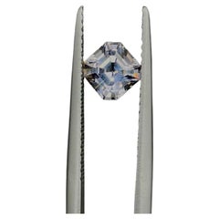 0.91 Carat Precisely Cut Asscher Silver Spinel Solitaire Ring Loose Gemstone