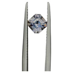 0.91 Carat Precisely Cut Asscher Silver Spinel Solitaire Ring Loose Gemstone