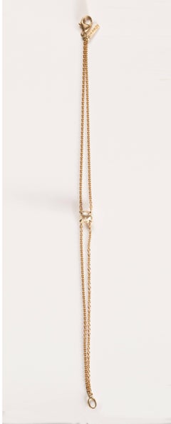 0.91 Carat Rough White Diamond Gold Chain Bracelet