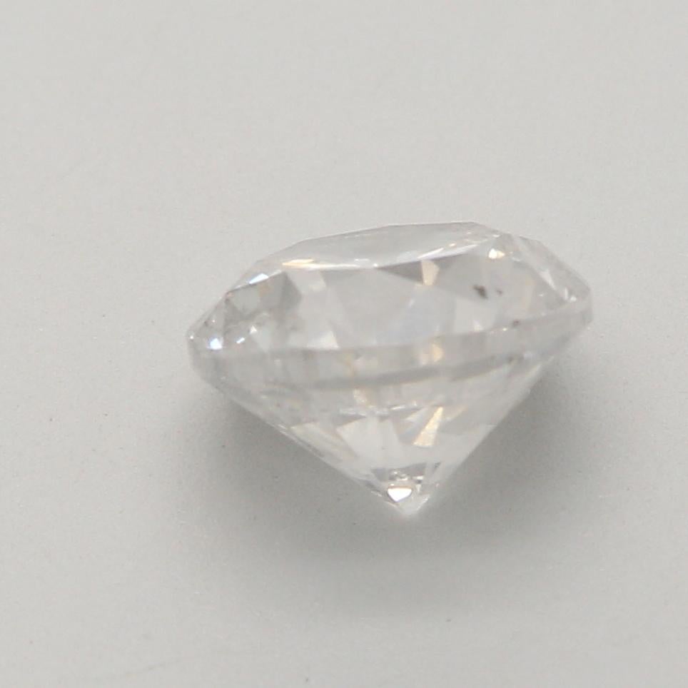 Women's or Men's 0.91 Carat Round shaped diamond I2 Clarity  For Sale