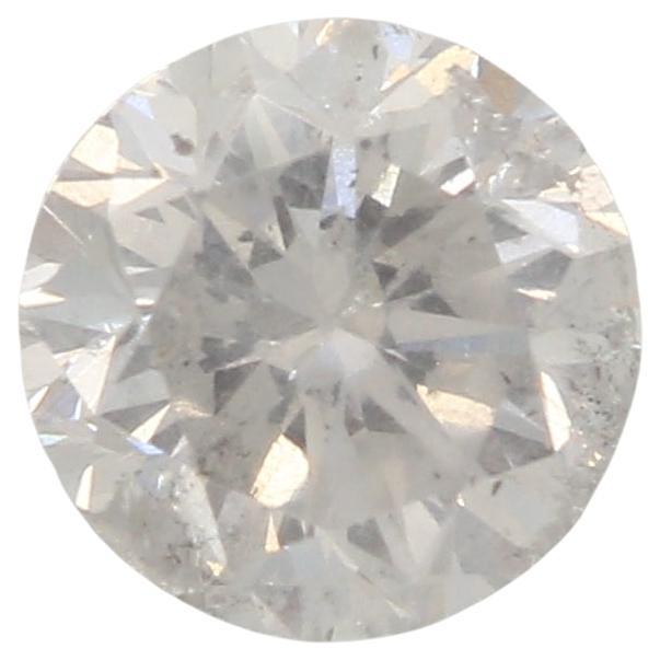 0.91 Carat Round shaped diamond I2 Clarity  For Sale