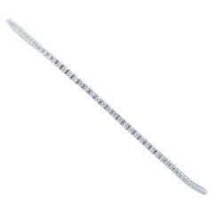 0,91 Karat Diamanten, 14 Karat Weißgold-Tennisarmband