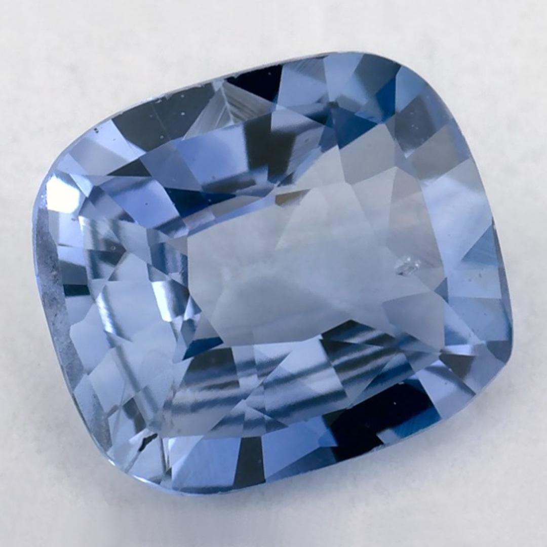 Taglio cuscino 0.91 carati di zaffiro blu a cuscino, gemma sfusa in vendita