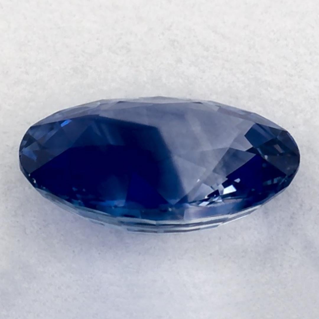 0.91 Ct Blue Sapphire Oval Loose Gemstone (pierre précieuse en vrac) Neuf - En vente à Fort Lee, NJ