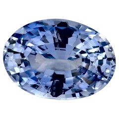 0.91 Karat Blauer Saphir Oval Loser Edelstein