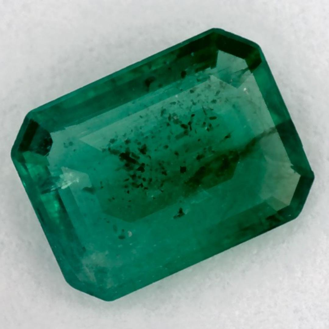 0.91 Ct Smaragd Oktagon-Schliff Loser Edelstein (Achteckschliff) im Angebot