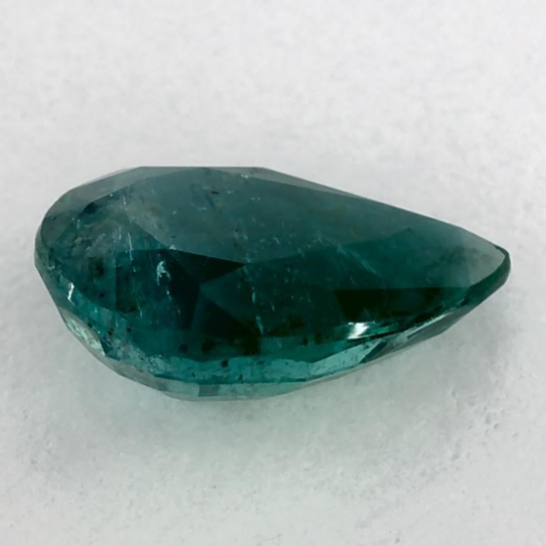 0.91 Ct Gemma smeraldo a pera sfusa In condizioni Nuovo in vendita a Fort Lee, NJ