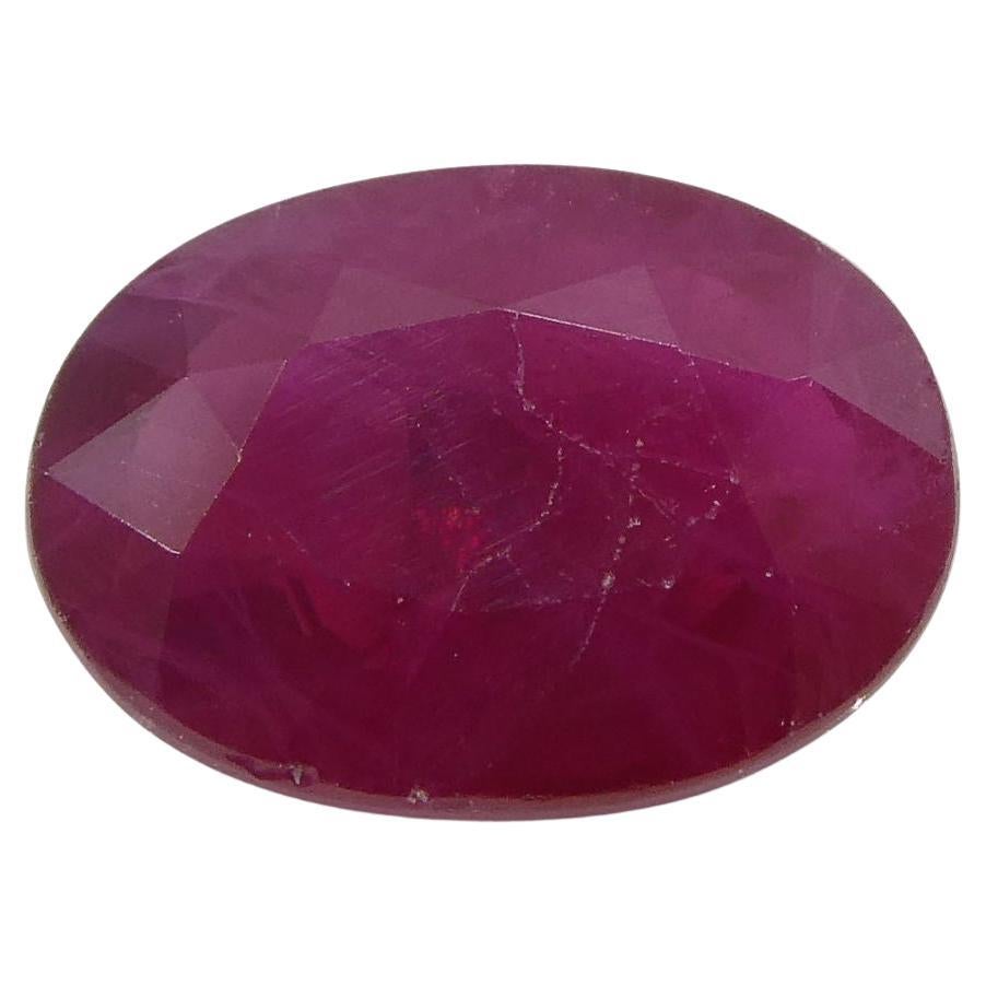 0.91 ct Oval Ruby Burma For Sale