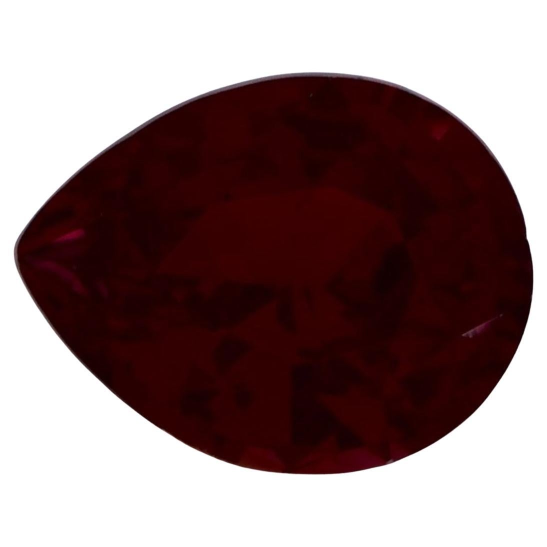 0.91 Ct Pink Sapphire Pear Loose Gemstone