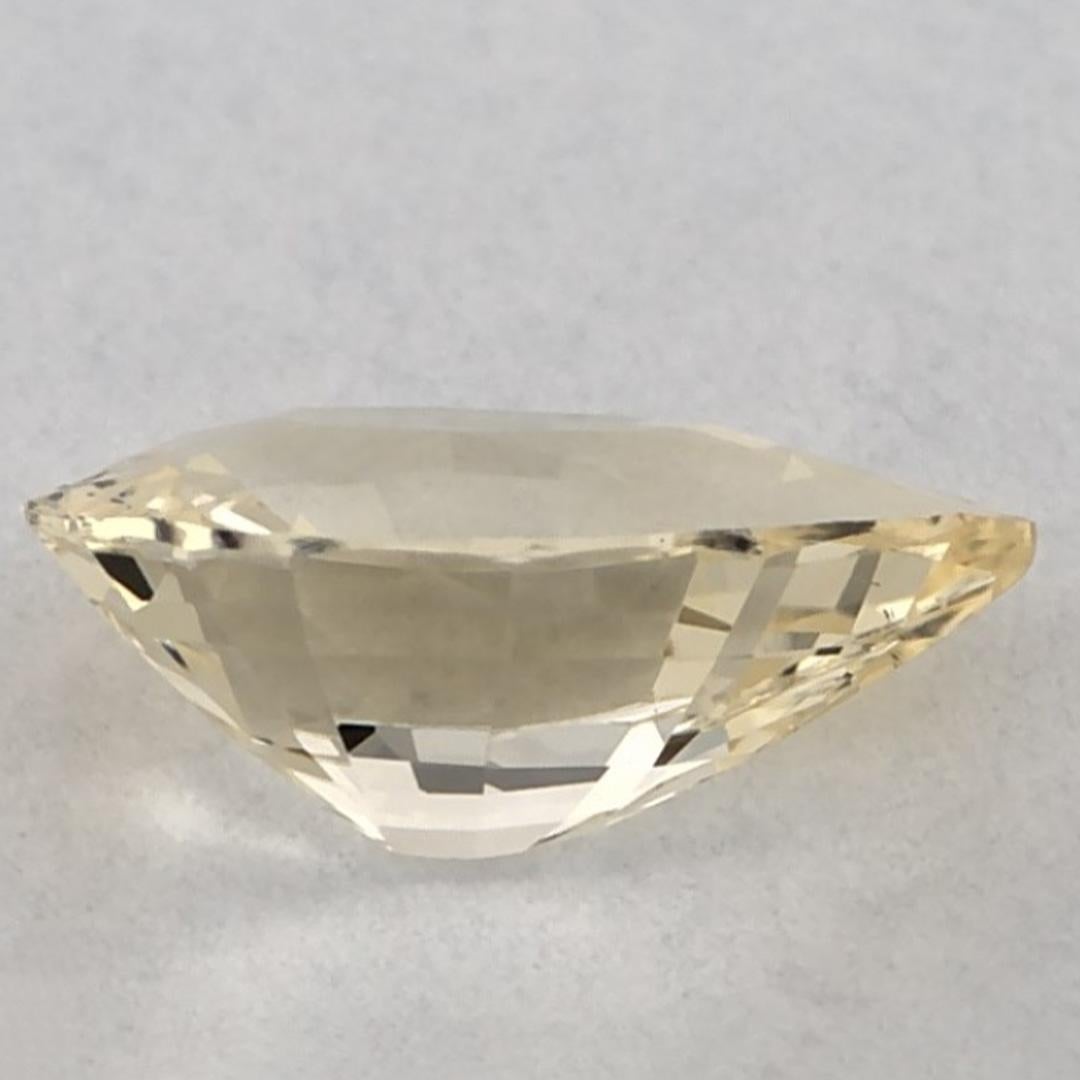 0.91 Karat Gelber Saphir Birne Loser Edelstein im Zustand „Neu“ im Angebot in Fort Lee, NJ