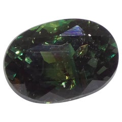 0,91 ct Alejandrita ovalada de color azul verdoso a púrpura rojizo certificada por la GIA de Madagascar Un