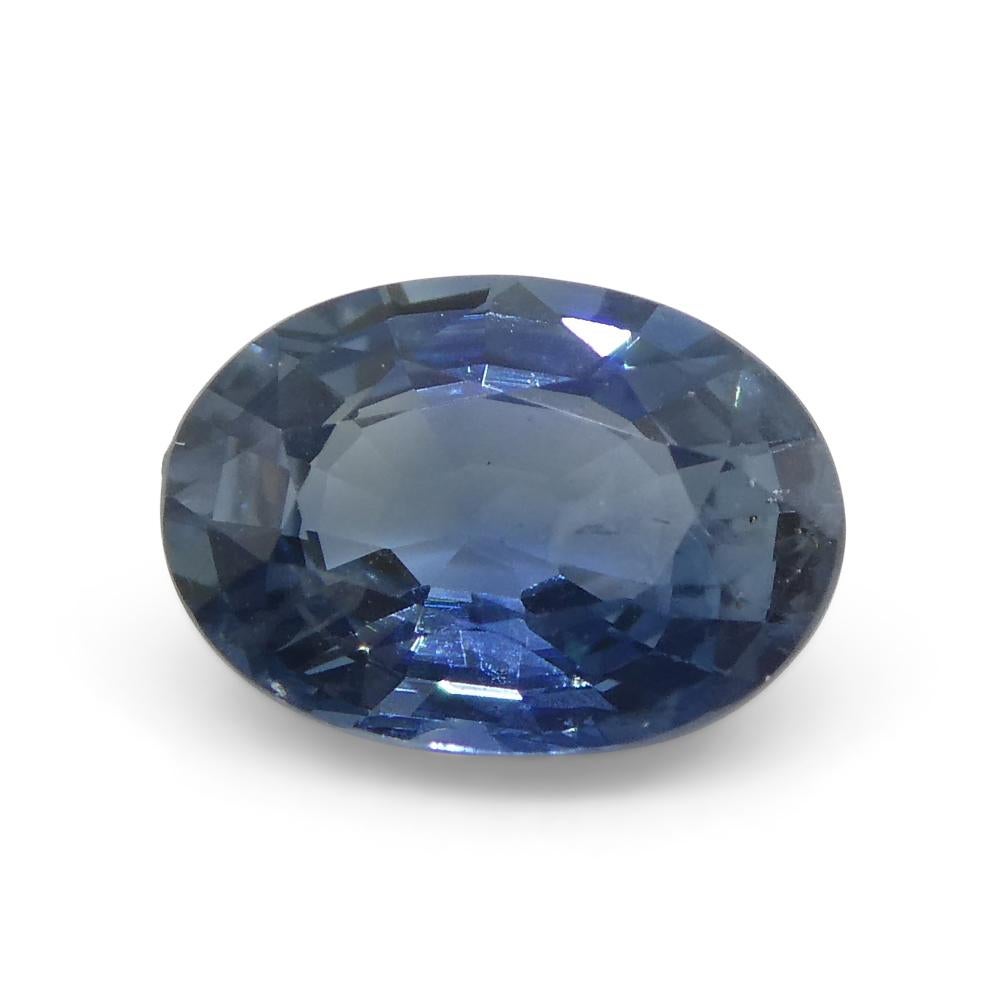 0.91ct Oval Blue Sapphire from Thailand For Sale 7