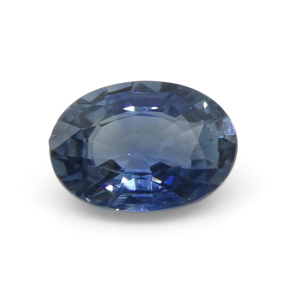 0.91ct Oval Blue Sapphire from Thailand For Sale 3
