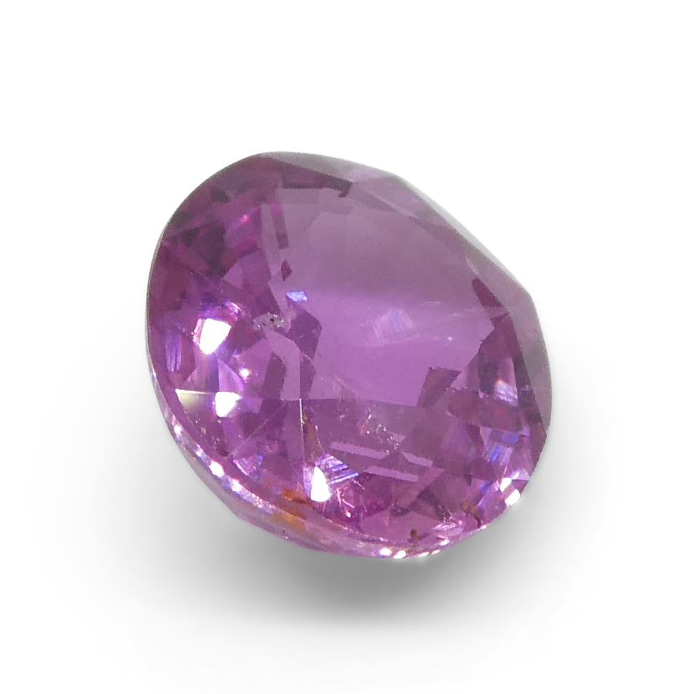 0.91ct Oval Pink Sapphire from East Africa, Unheated For Sale 2