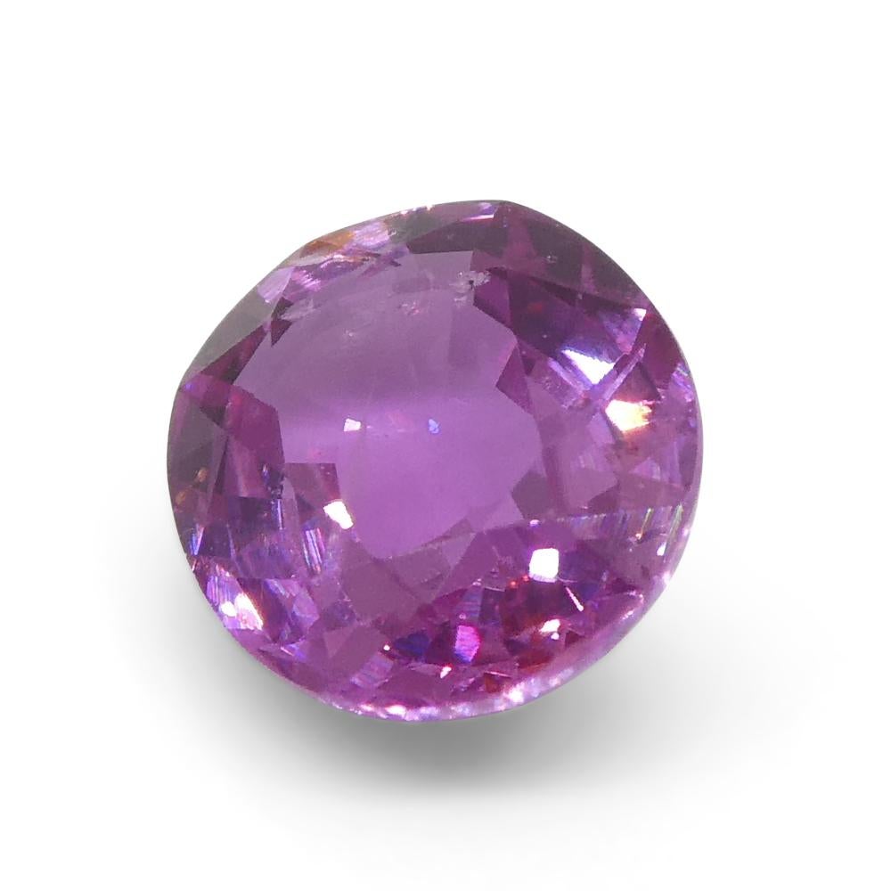 0.91ct Oval Pink Sapphire from East Africa, Unheated For Sale 4