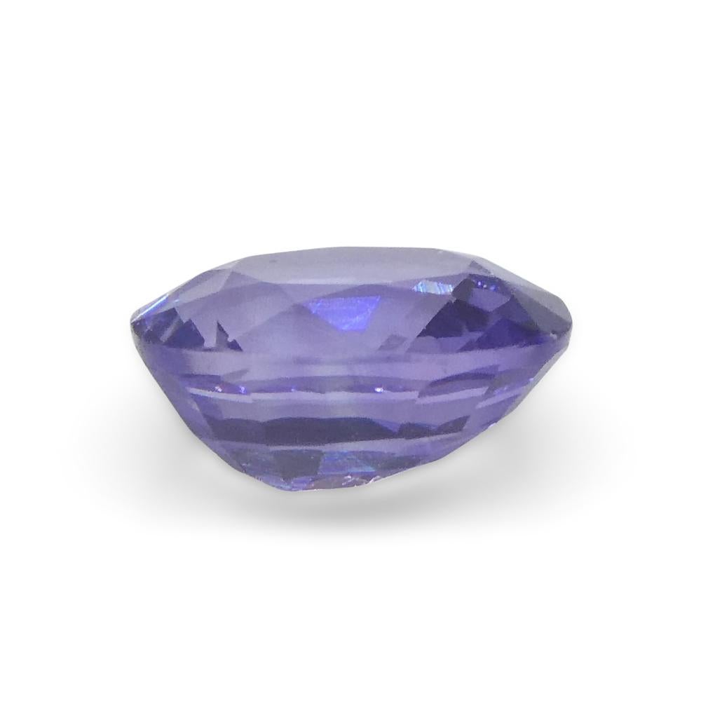 0.91ct Oval Purple Sapphire from Madagascar Unheated For Sale 5