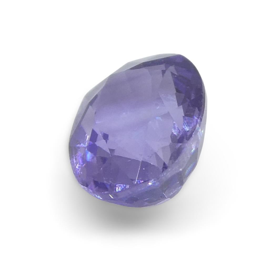 0.91ct Oval Purple Sapphire from Madagascar Unheated For Sale 4