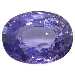 0.91ct Ovaler Lila Saphir aus Madagaskar Unerhitzt