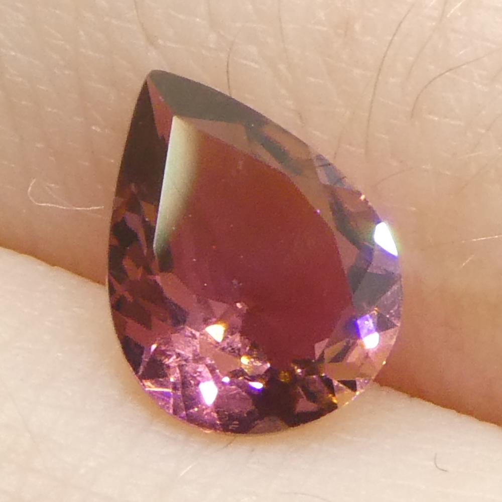 0,91ct Tormalina rosa pera in vendita 8