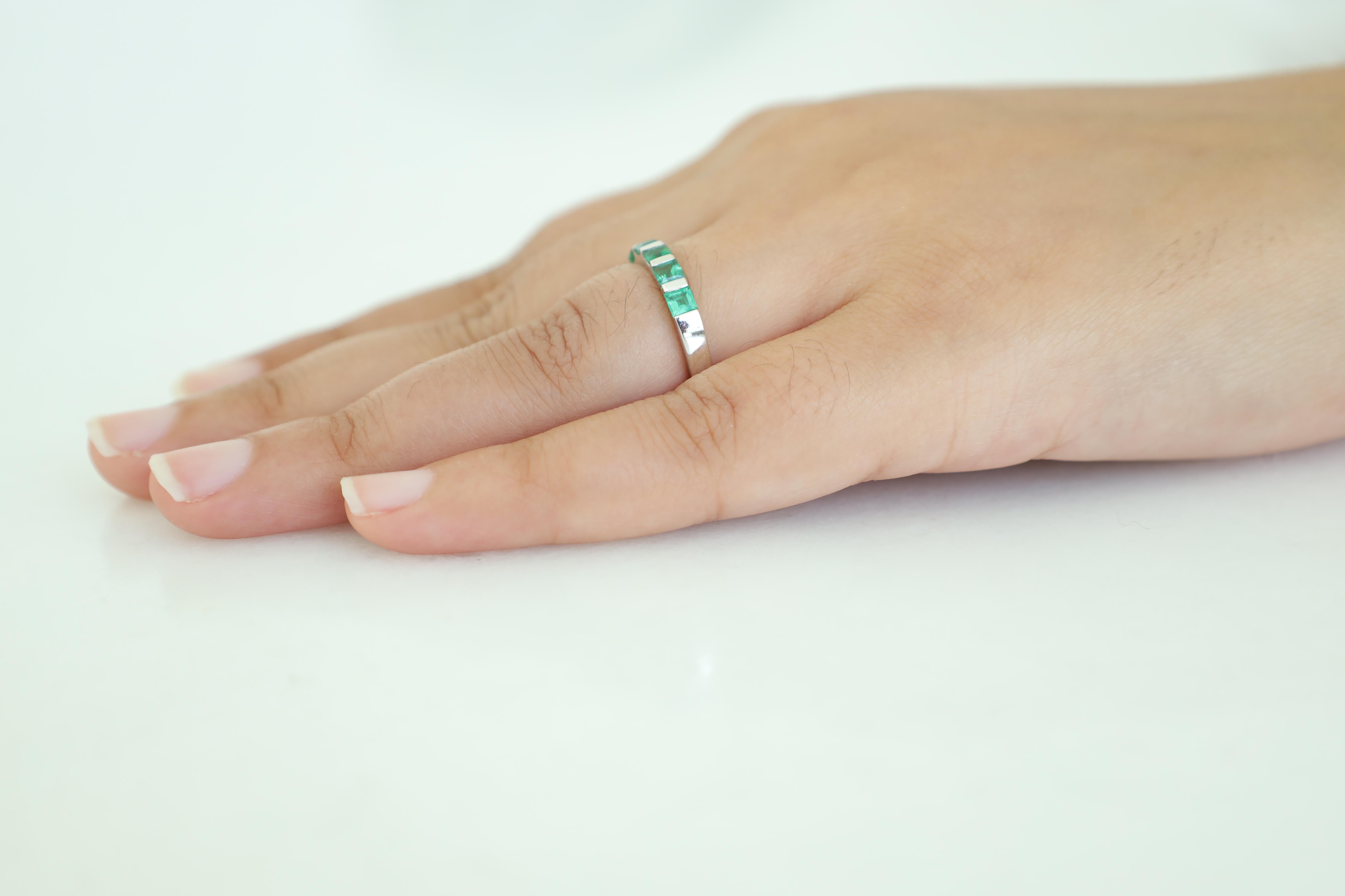 clear emerald ring