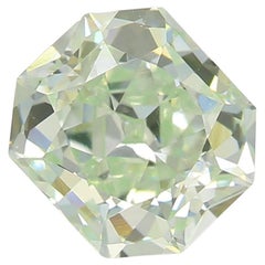 0.92 Carat Fancy Light Bluish Green Radiant Diamond VS1 Clarity GIA Certified