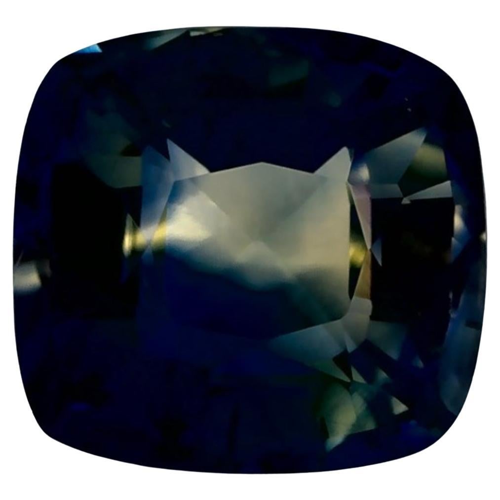 0.92 Ct Blue Sapphire Cushion Loose Gemstone For Sale