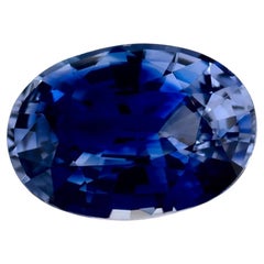 0.92 Ct Blue Sapphire Oval Loose Gemstone