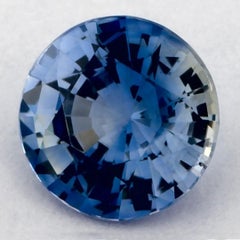 0.92 Ct Blue Sapphire Round Loose Gemstone