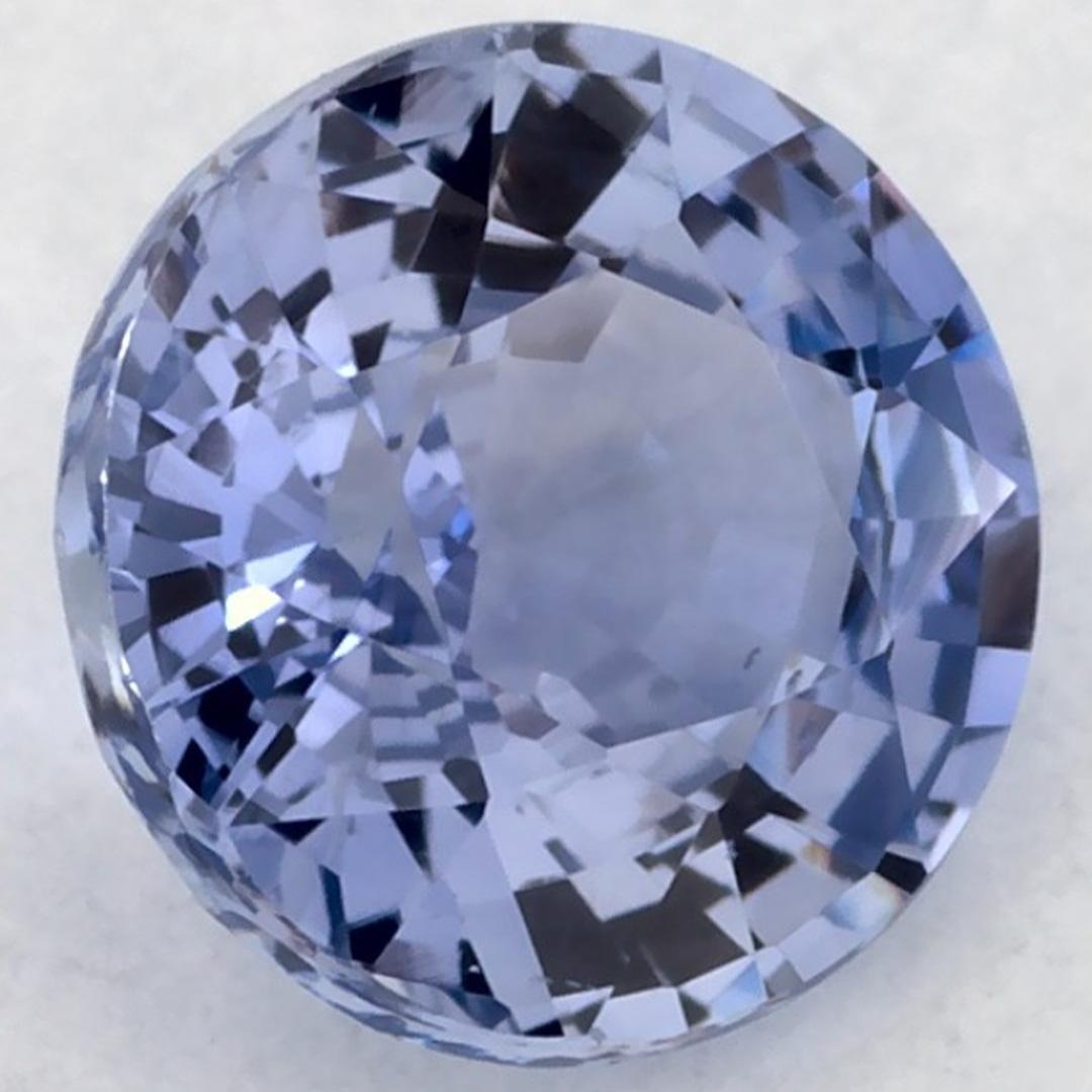 Taglio rotondo 0.92 carati di zaffiro blu rotondo sfuso in vendita