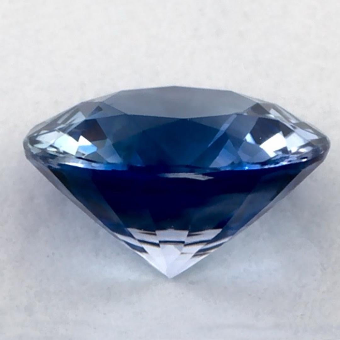 0.92 carati di zaffiro blu rotondo sfuso In condizioni Nuovo in vendita a Fort Lee, NJ