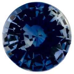 0.92 Karat Blauer runder Saphir, loser Edelstein