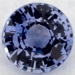 0.92 Ct Blue Sapphire Round Loose Gemstone
